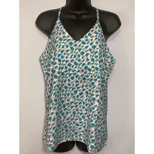 Heyson Women's Spaghetti Multicolor Abstract Print Tank Top Size S NWT
